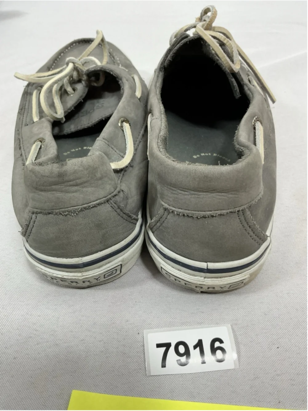 Mens Sperry Top Sider Casual Flat Boat Shoes Size 11.5 M Gray